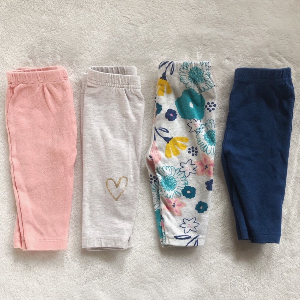 Baby Girl Leggings Bundle 3-6 Months